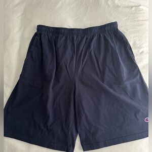 Champion Navy Blue Lounge Shorts, elastic waist with drawstring, pockets, XL T